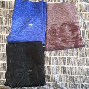 3-Gymshark leggings Size Small